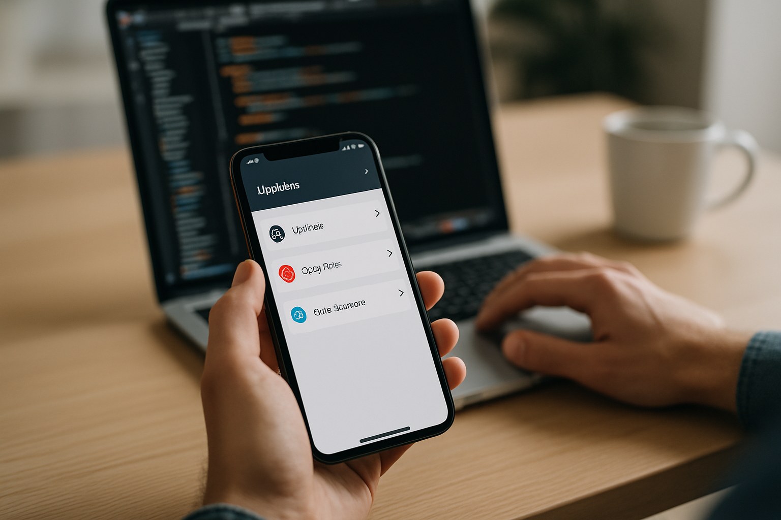 Engineer reviewing error logs and monitoring dashboards for a live application